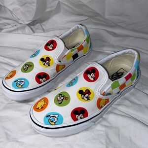 Vans Disney  Mickey & Friends 50th Anniversary Slip on Skate Sneakers Unisex